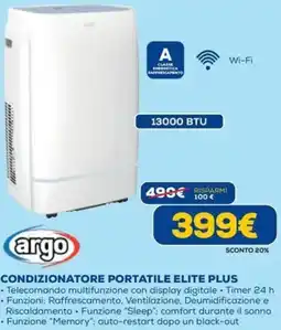 DIMOStore Argo condizionatore portatile elite plus offerta