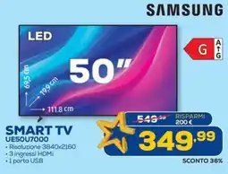 Euronics SAMSUNG SMART TV UE50U7000 offerta