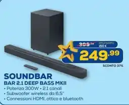 Euronics SOUNDBAR BAR 2.1 DEEP BASS MKII offerta