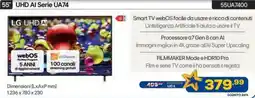 Euronics LG 55" UHD AI Serie UA74 55UA7400 offerta