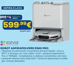 DIMOStore Ezviz robot aspirapolvere RS20 pro offerta