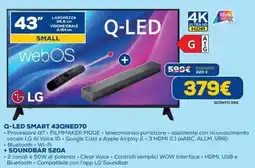 DIMOStore LG Q-LED SMART 43QNED70 + SOUNDBAR S20A offerta