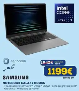 DIMOStore SAMSUNG NOTEBOOK GALAXY BOOK5 offerta