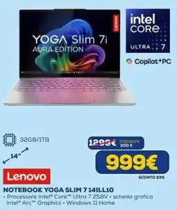 DIMOStore Lenovo NOTEBOOK YOGA SLIM 7 14ILL10 offerta