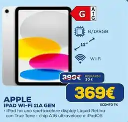 DIMOStore APPLE IPAD WI-FI 11A GEN offerta