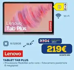 DIMOStore Lenovo tablet tab plus offerta