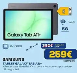 DIMOStore SAMSUNG TABLET GALAXY TAB A11+ offerta