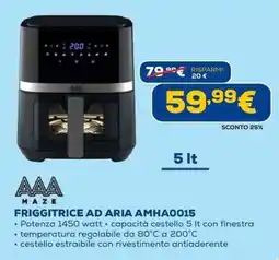 Euronics AAA MAZE FRIGGITRICE AD ARIA AMHA0015 offerta