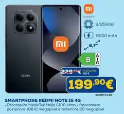 DIMOStore xiaomi SMARTPHONE REDMI NOTE 15 4G offerta