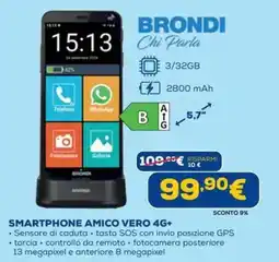 DIMOStore Brondi smartphone amico vero 4G+ offerta