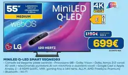 Euronics LG MINILED Q-LED SMART 55QNED93 offerta
