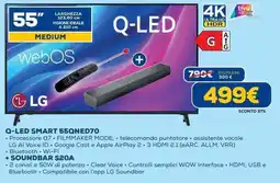 Euronics LG Q-LED SMART 55QNED70 + SOUNDBAR S20A offerta
