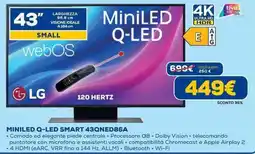 Euronics LG MINILED Q-LED SMART 43QNED86A offerta