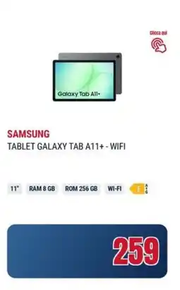 Trony Samsung tablet galaxy tab A11+-wifi offerta