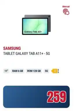 Trony Samsung tablet galaxy tab A11+-5G offerta