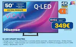 Euronics Hisense Q-LED SMART 50A79Q offerta