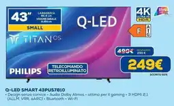 Euronics PHILIPS Q-LED SMART 43PUS7810 offerta