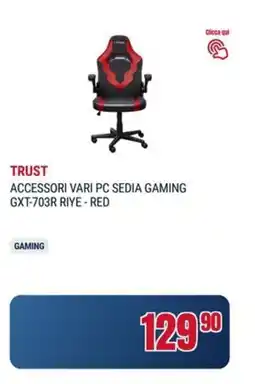 Trony Trust accessori vari pc sedia gaming GXT-703r riye - red offerta