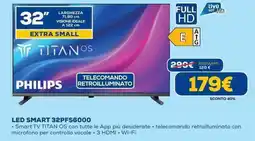 Euronics PHILIPS LED SMART 32PFS6000 offerta