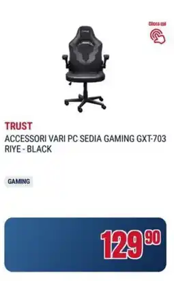 Trony Trust accessori vari pc sedia gaming GXT-703 riye-black offerta