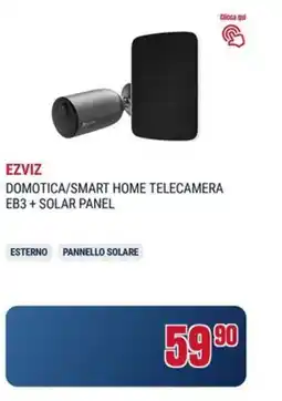 Trony Ezviz domotica/smart home telecamera EB3+solar panel offerta