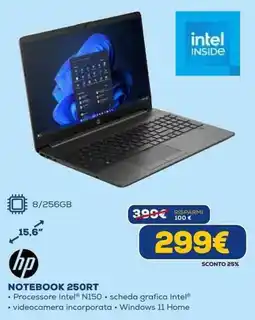 Euronics hp NOTEBOOK 250RT offerta