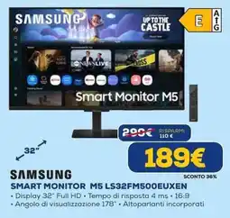 Euronics SAMSUNG SMART MONITOR M5 LS32FM500EUXEN offerta