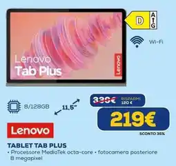 Euronics Lenovo TABLET TAB PLUS offerta