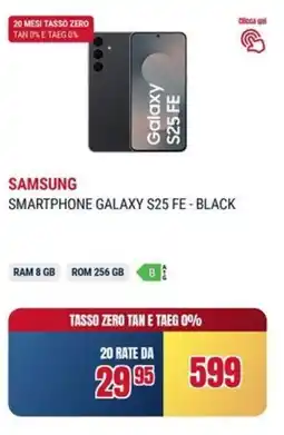 Trony Samsung smartphone galaxy S25 FE - black offerta