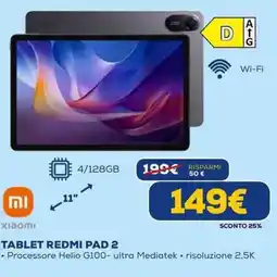Euronics xiaomi TABLET REDMI PAD 2 offerta