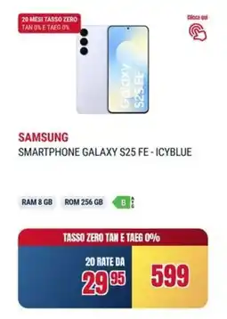 Trony Samsung smartphone galaxy S25 FE-icyblue offerta