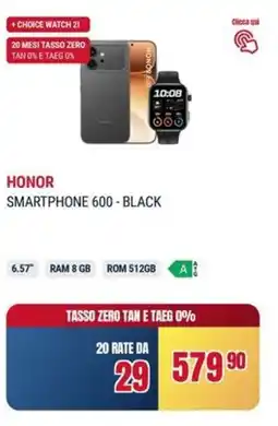Trony Honor smartphone 600 - black offerta