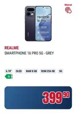 Trony Realme smartphone 16 pro 5G-grey offerta