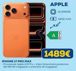 Euronics APPLE IPHONE 17 PRO MAX offerta
