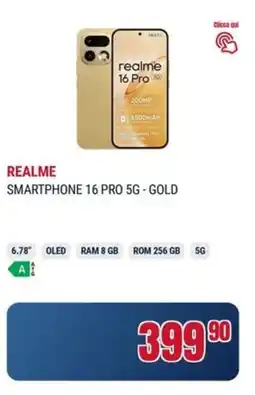 Trony Realme smartphone 16 pro 5G - gold offerta