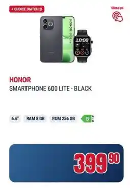 Trony Honor smartphone 600 lite - black offerta