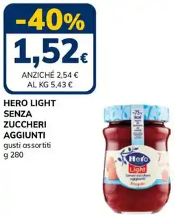 Basko Hero light senza zuccheri aggiunti offerta