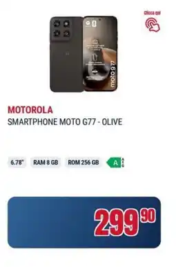 Trony Motorola smartphone moto G77 - olive offerta