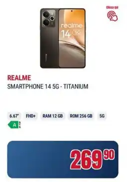 Trony Realme smartphone 14 5G- titanium offerta