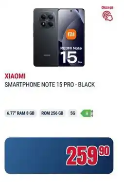 Trony Xiaomi smartphone note 15 pro-black offerta