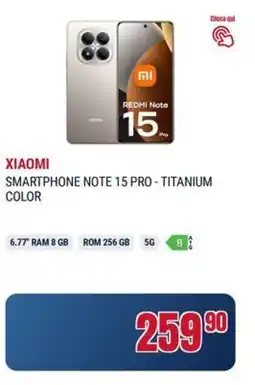 Trony Xiaomi smartphone note 15 pro - titanium color offerta