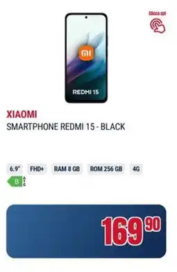 Trony Xiaomi smartphone redmi 15-black offerta