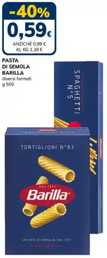 Basko Pasta di semola BARILLA offerta