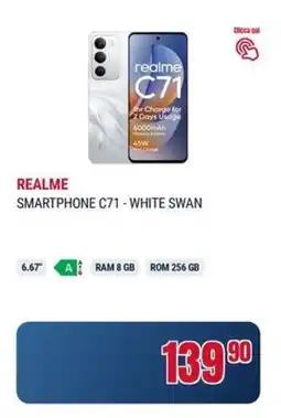 Trony Realme smartphone C71 - white swan offerta