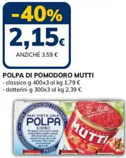 Basko Polpa di pomodoro MUTTI offerta