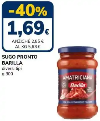 Basko Sugo pronto BARILLA offerta