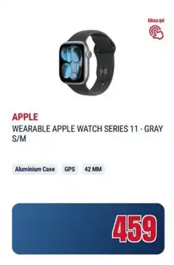 Trony Apple wearable apple watch series 11 - gray s/m offerta