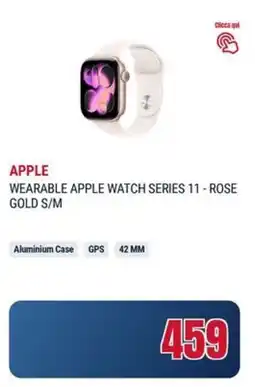 Trony Apple wearable apple watch series 11 - rose gold s/m offerta