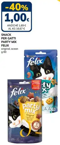 Basko Snack per gatti party mix FELIX offerta