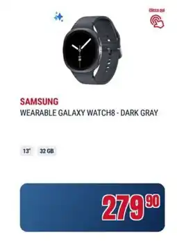 Trony Samsung wearable galaxy watch8 - dark gray offerta